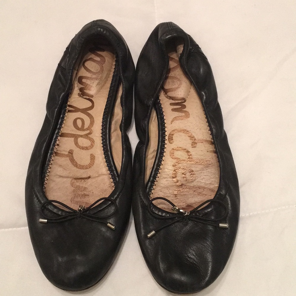 Black Sam Edelman Felicia flats sz 8